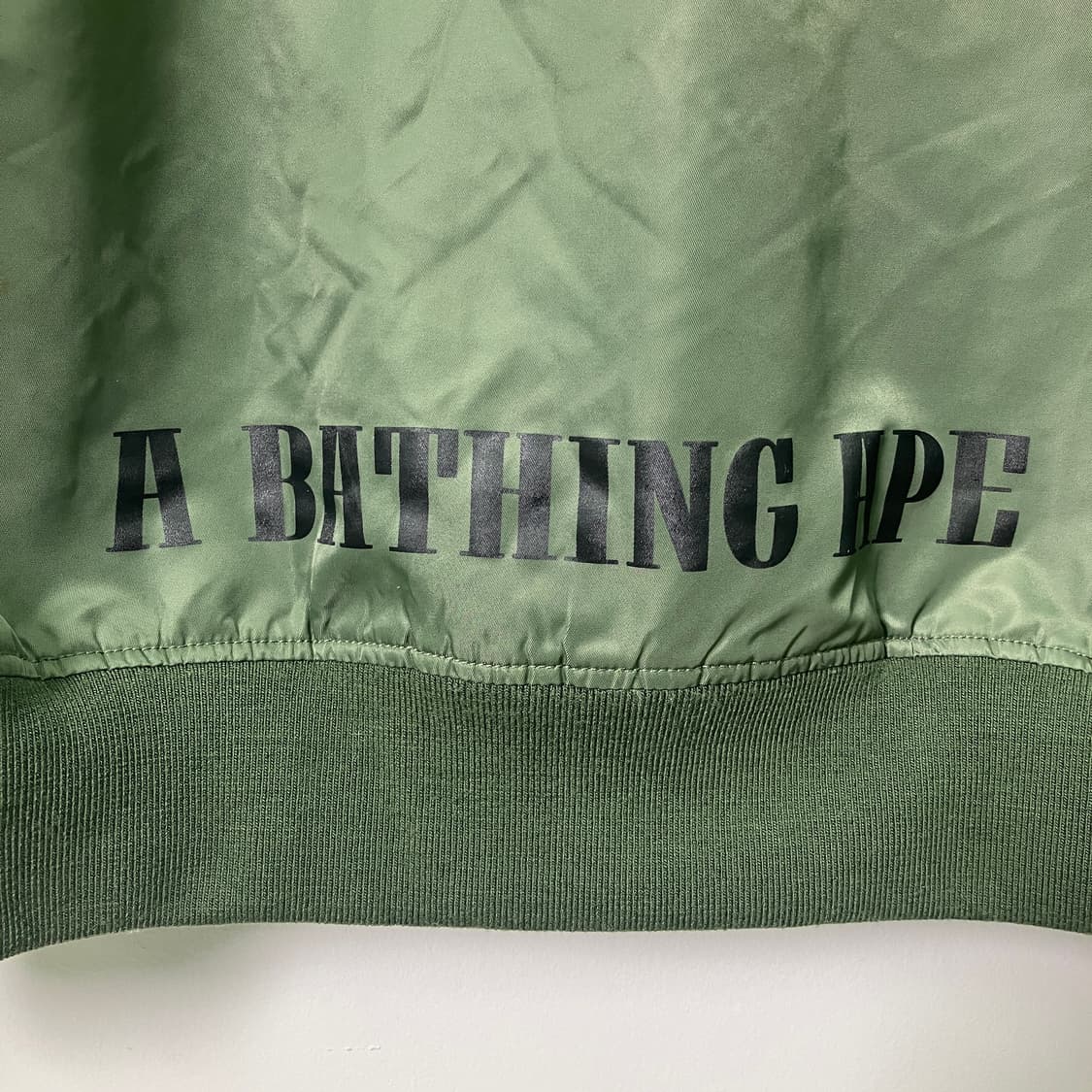 베이프 카키 ma-1 항공 점퍼 L 상품이미지6