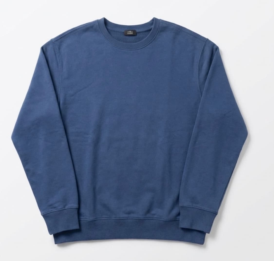 무탠다드 맨투맨 블루 XL 상품이미지1