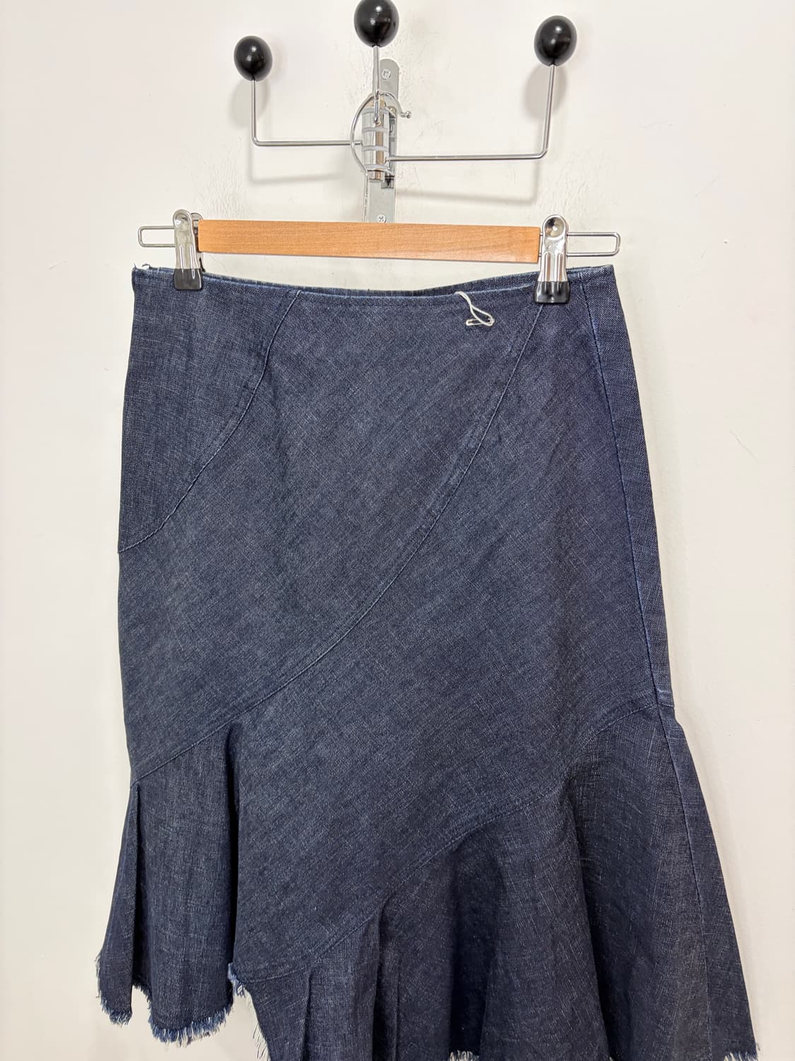 사선 데님 스커트 치마 상품이미지3