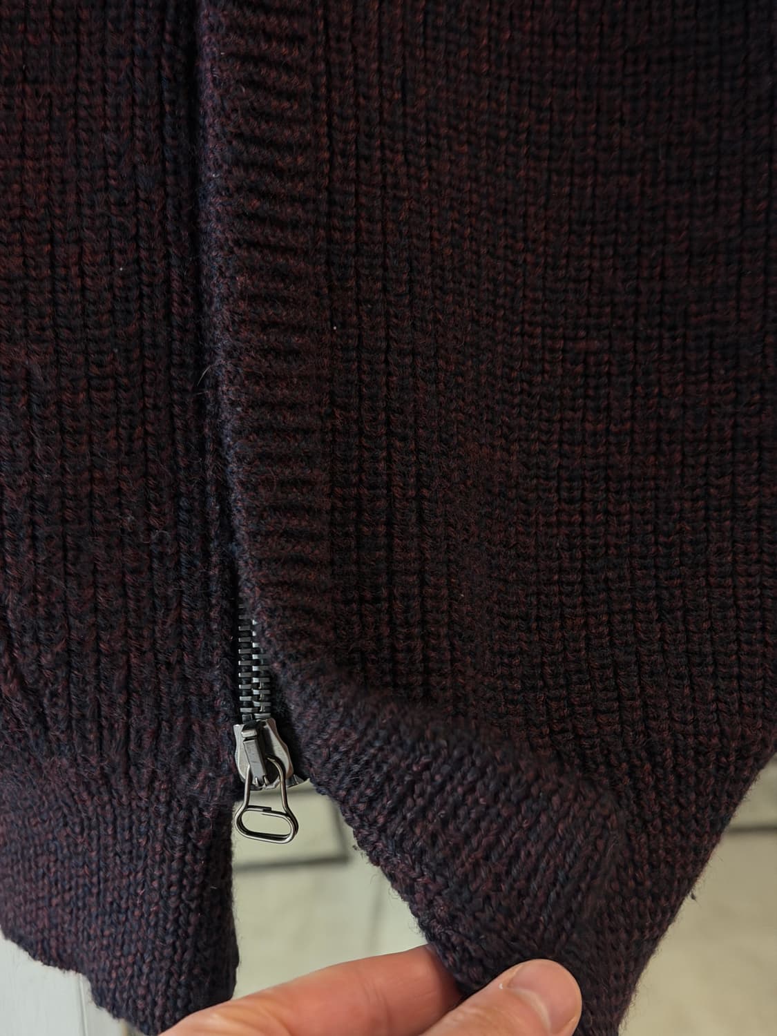 Lanvin 랑방 맨즈 퍼플 롱 가디건 XL 상품이미지4