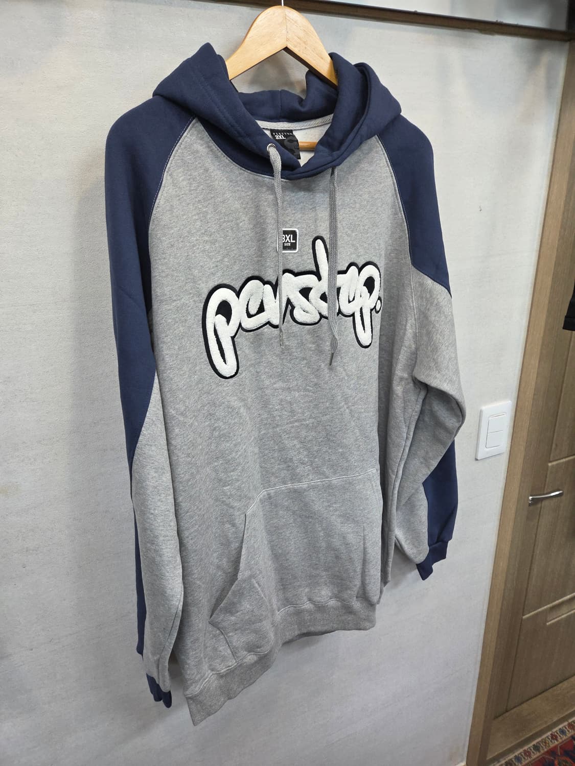 퍼스텝 빅로고 래글런 기모 후드티 3xl 빅사이즈  상품이미지7