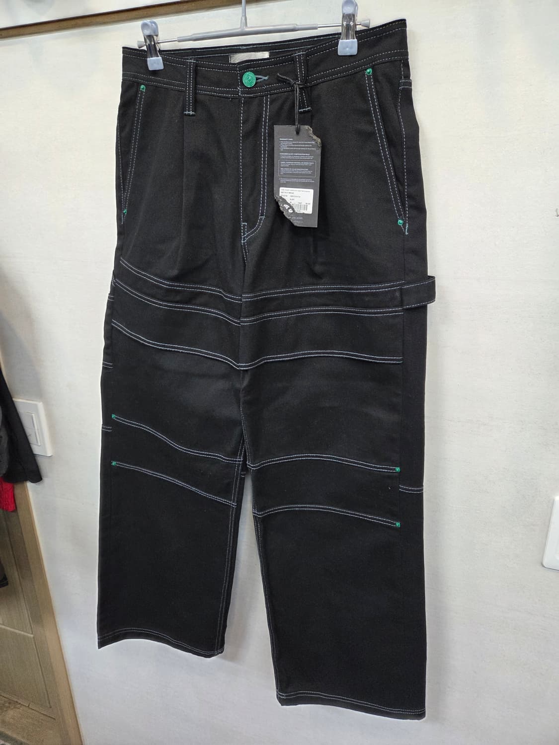 메종미네드 스티치 카펜터 와이드 데님팬츠 48 대략 28 상품이미지7