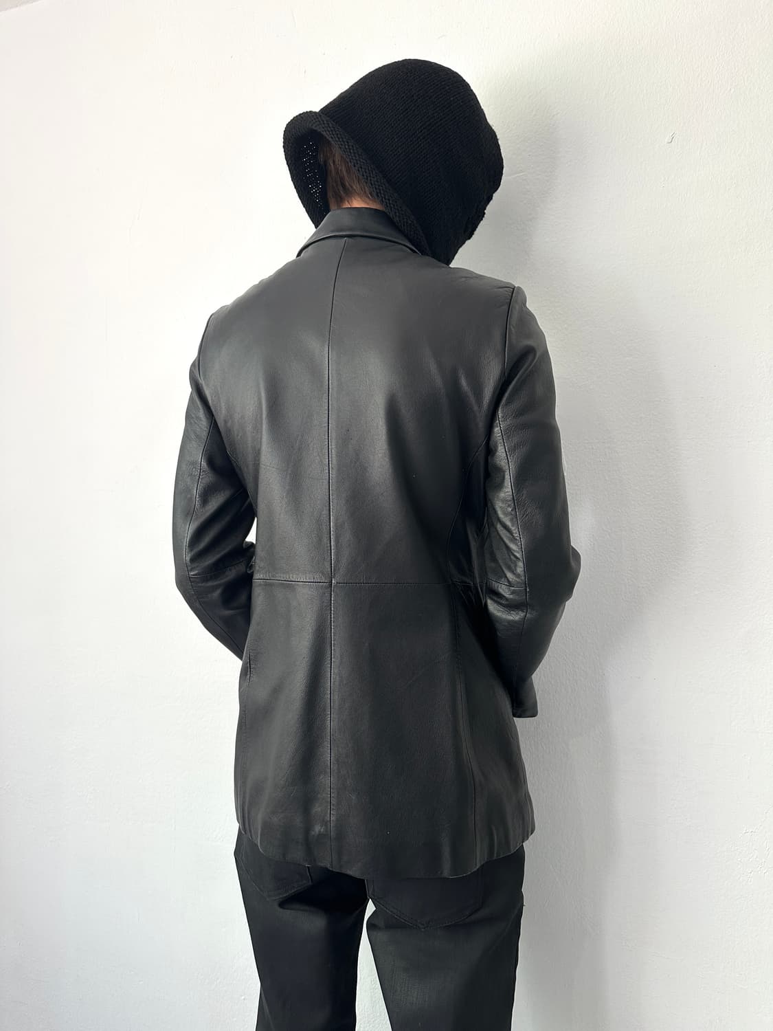 DKNY 나폴레옹 램스킨 레더 하프자켓 상품이미지3