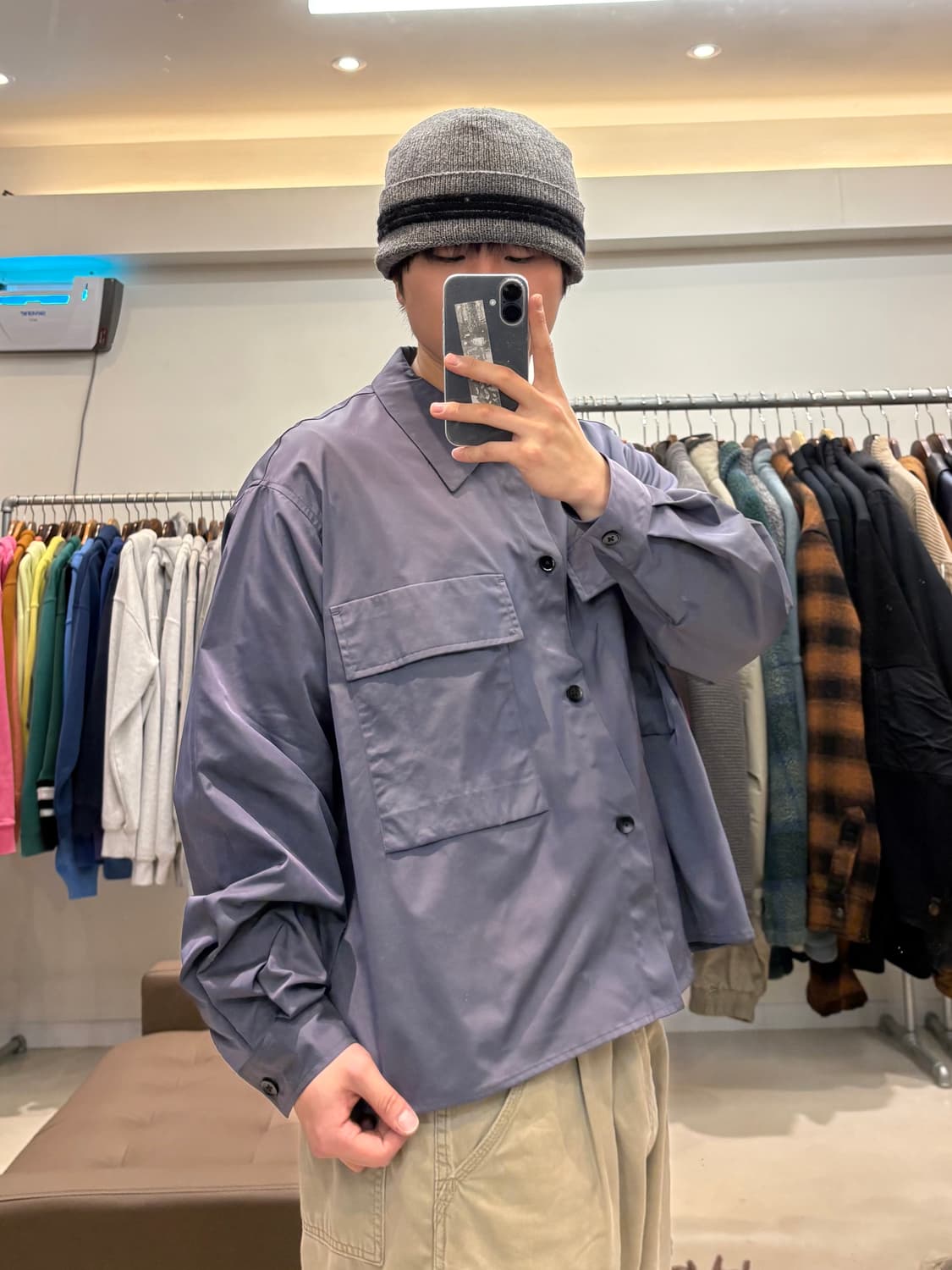 HARE 샤인 나일론 셔츠 상품이미지7