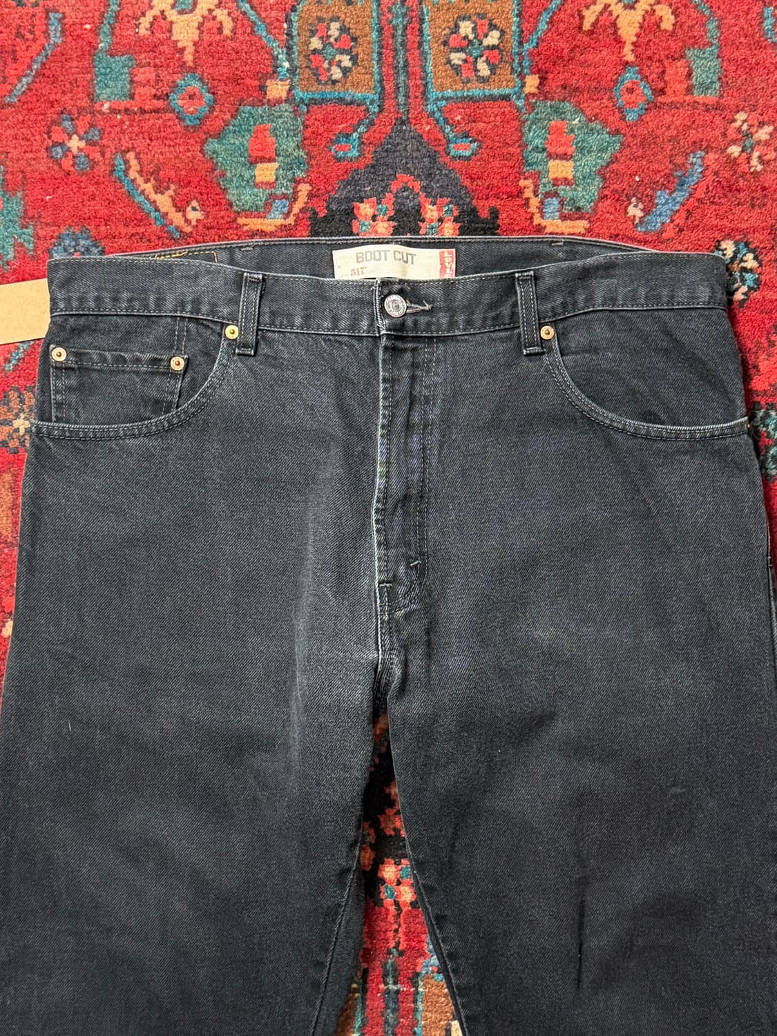 00's 빈티지 리바이스 517 블랙 플레어진 상품이미지5