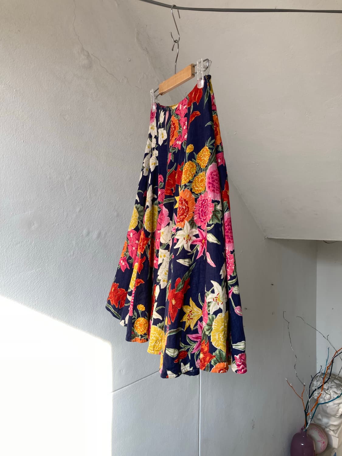 A라인 플레어 플라워 스커트 상품이미지5