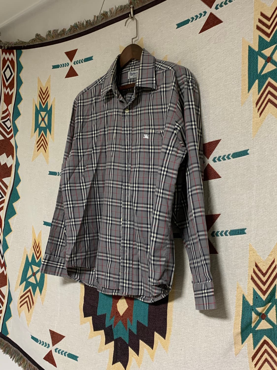 버버리 빈티지 체크 셔츠 XL 상품이미지2