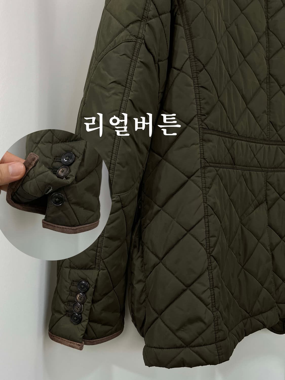 폴로 랄프로렌 노스필드 올리브 블랙와치 왁스 필드헌팅 자켓 M 상품이미지6