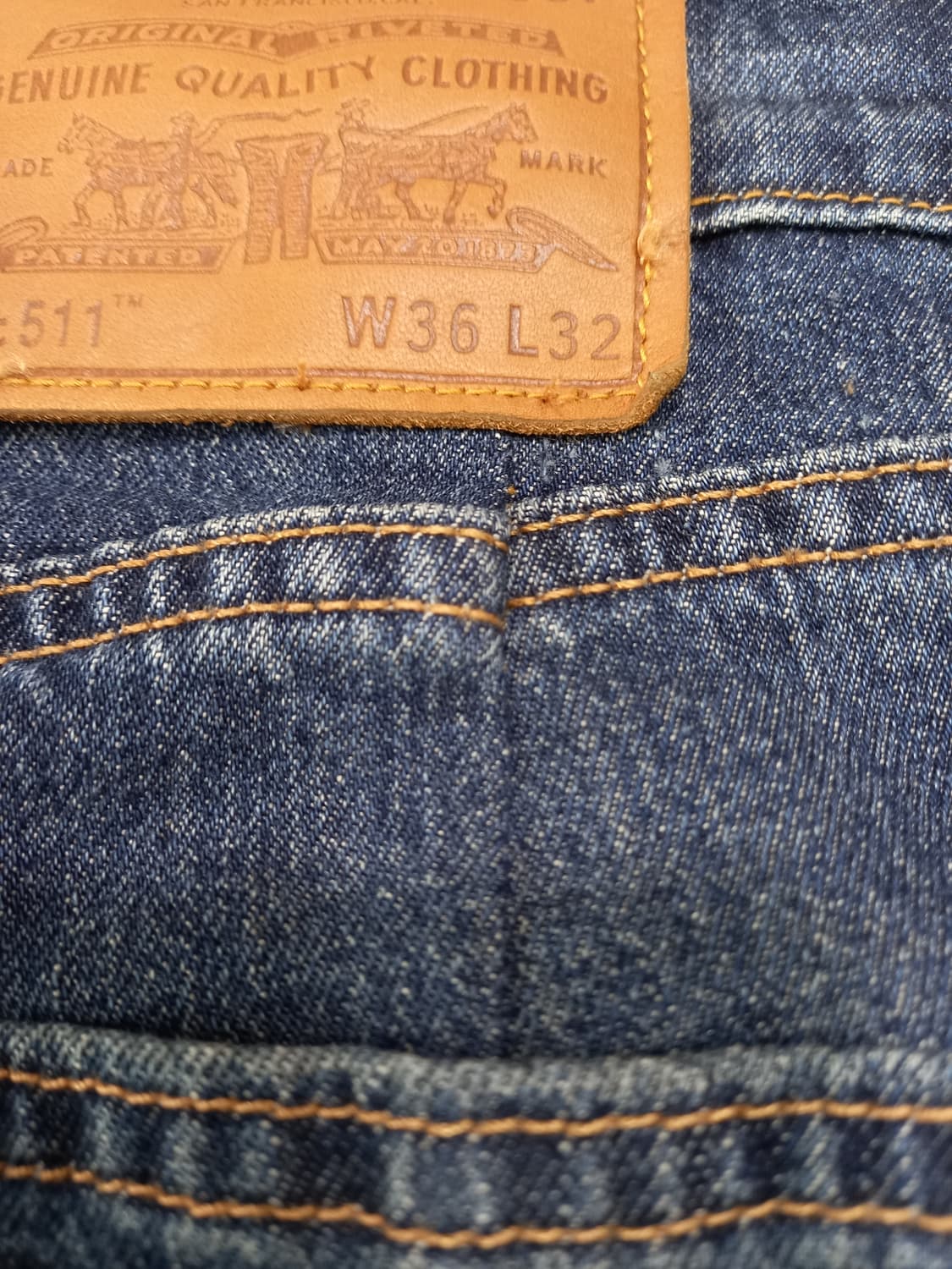 32 리바이스511 프리미엄 cool 워싱스판 슬림일자진 32-303 상품이미지5