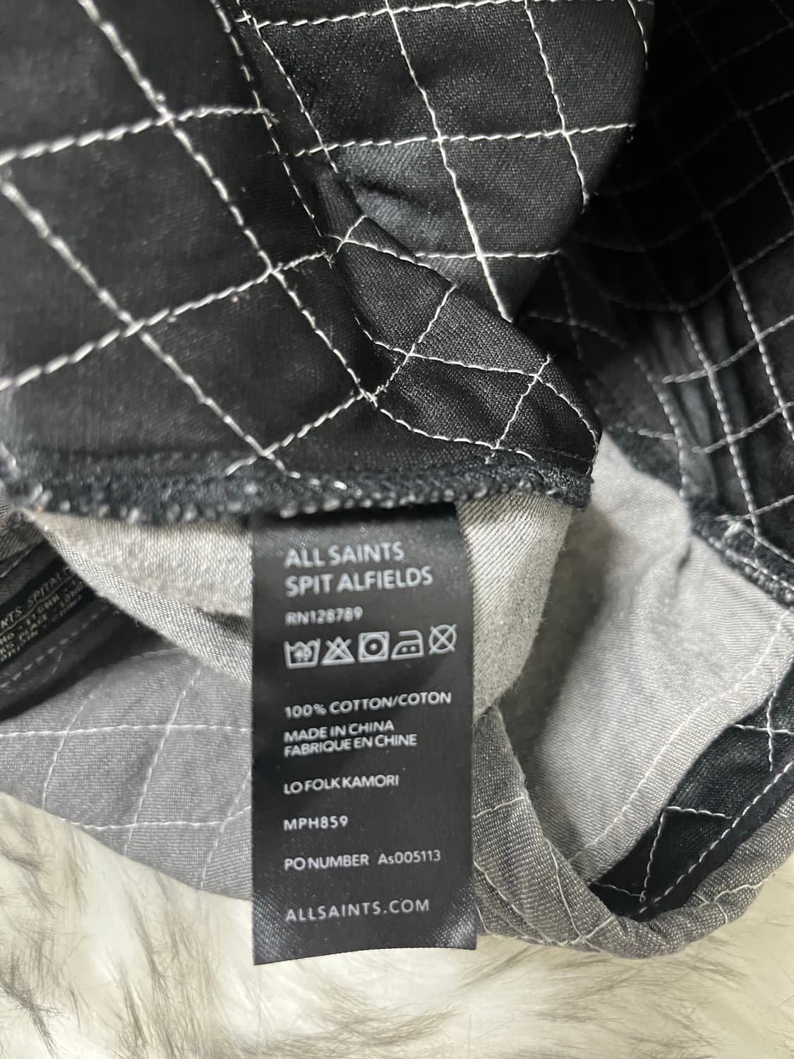 [S] 올세인츠 퀄팅 워크 셔츠 상품이미지5