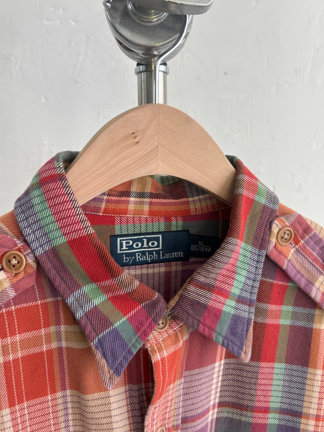  Polo 폴로 랄프로렌 체크 패턴 투포켓 견장버튼 코튼 셔츠  ﻿ 상품이미지3