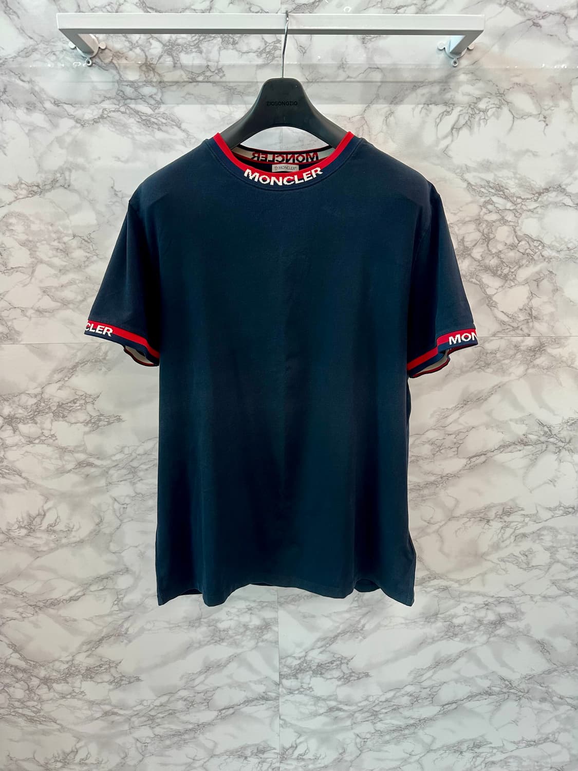 (2XL) 몽클레어 로고 밴딩 티셔츠 상품이미지1