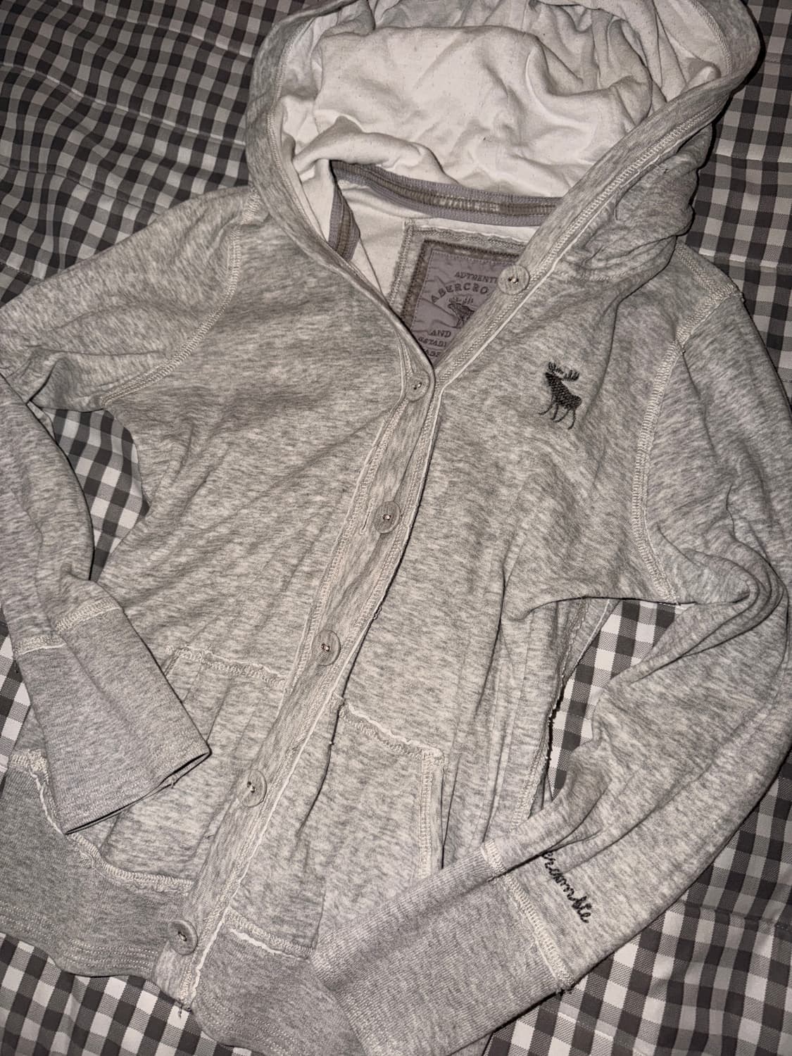 아베크롬비 집업 딱붙핏 (단추) 상품이미지2