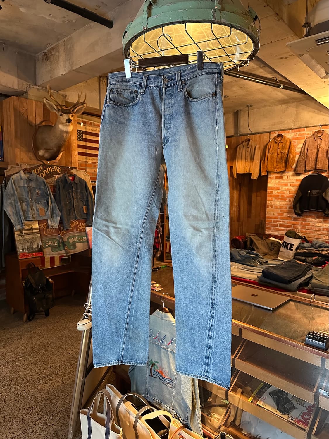 80s USA 빈티지 리바이스 501 셀비지 데님 팬츠 상품이미지1