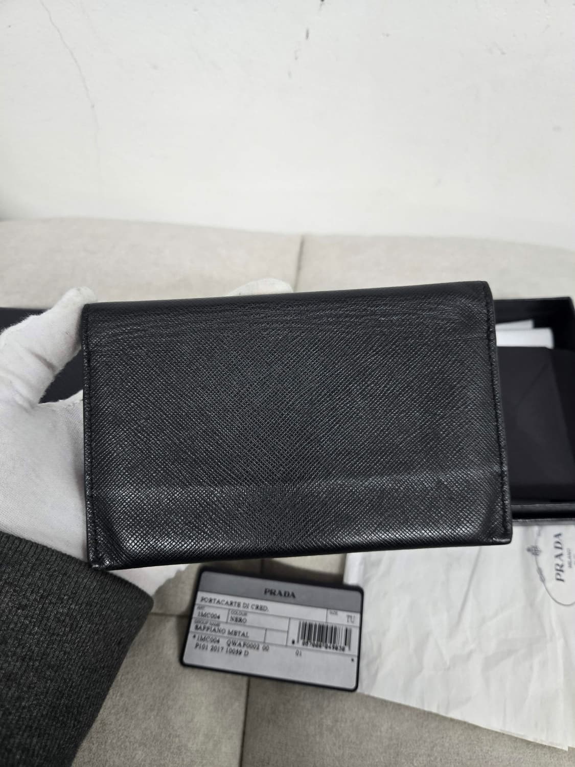 [보증서 정품] 프라다 사피아노 카드 반지갑 상품이미지3