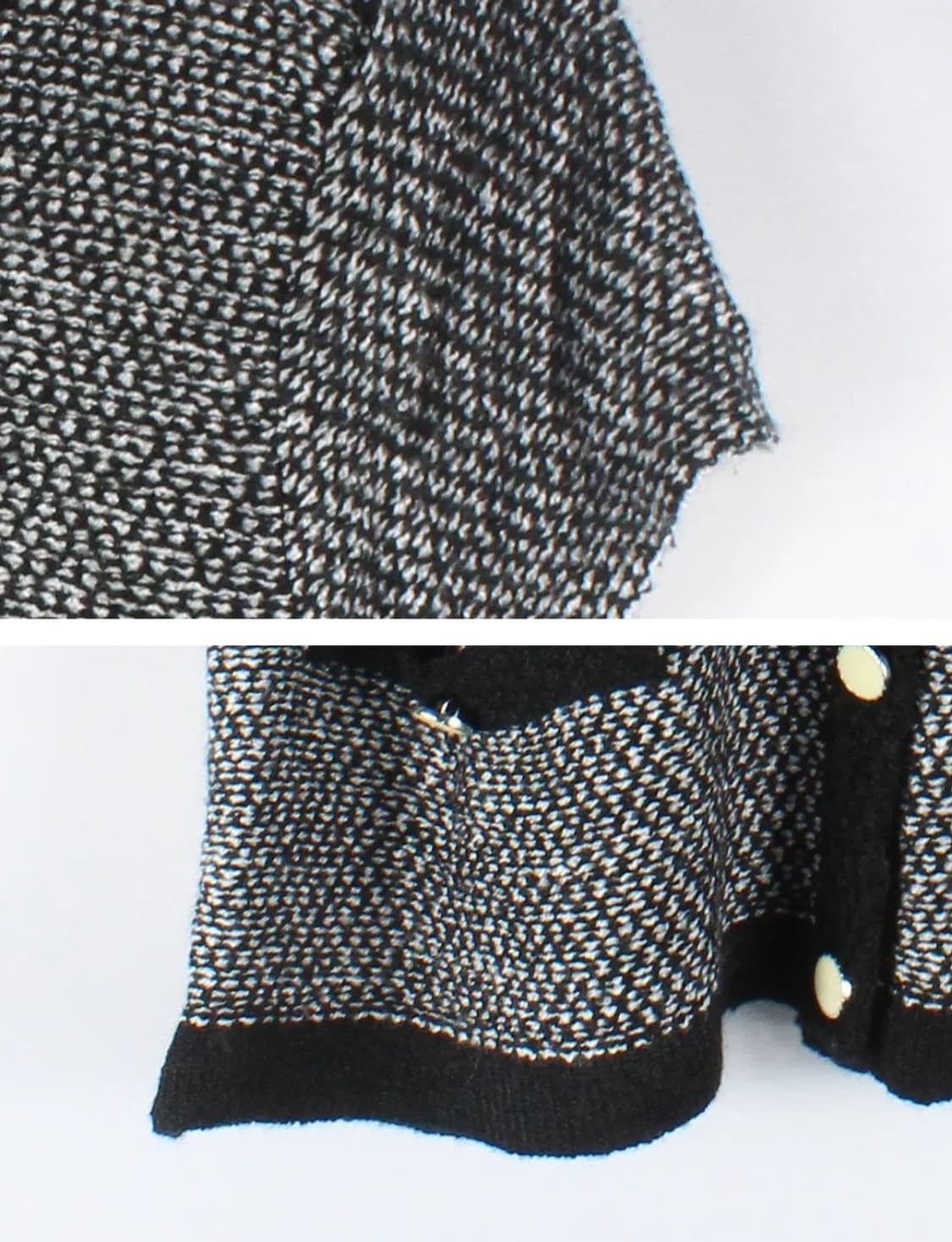 빈티지 조셉 리프코프 트위트 패턴 반팔 가디건 상품이미지4