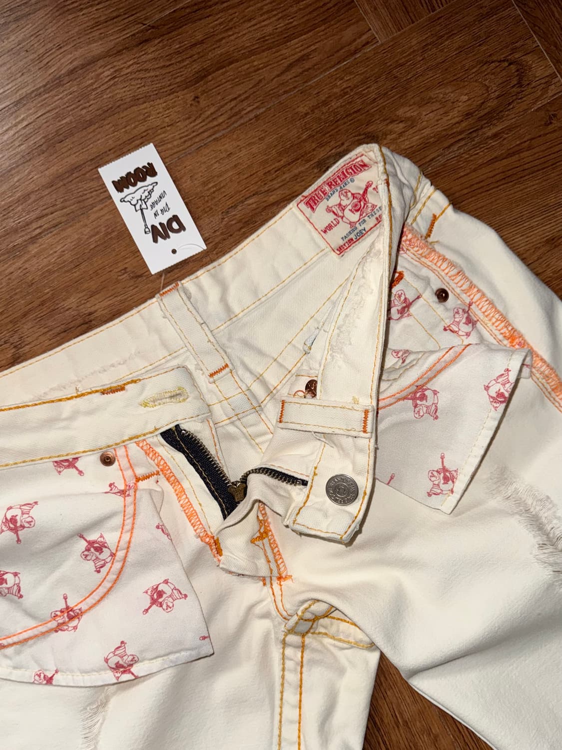 트루릴리젼 usa 부츠컷 화이트 데님팬츠 상품이미지9