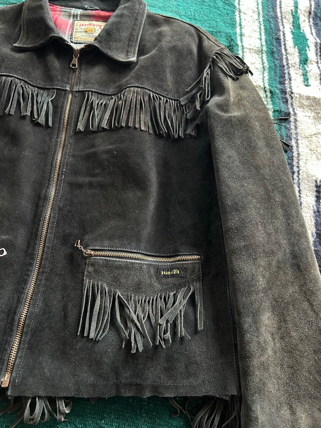 80,90‘s Diesel suede leather jacket 상품이미지2