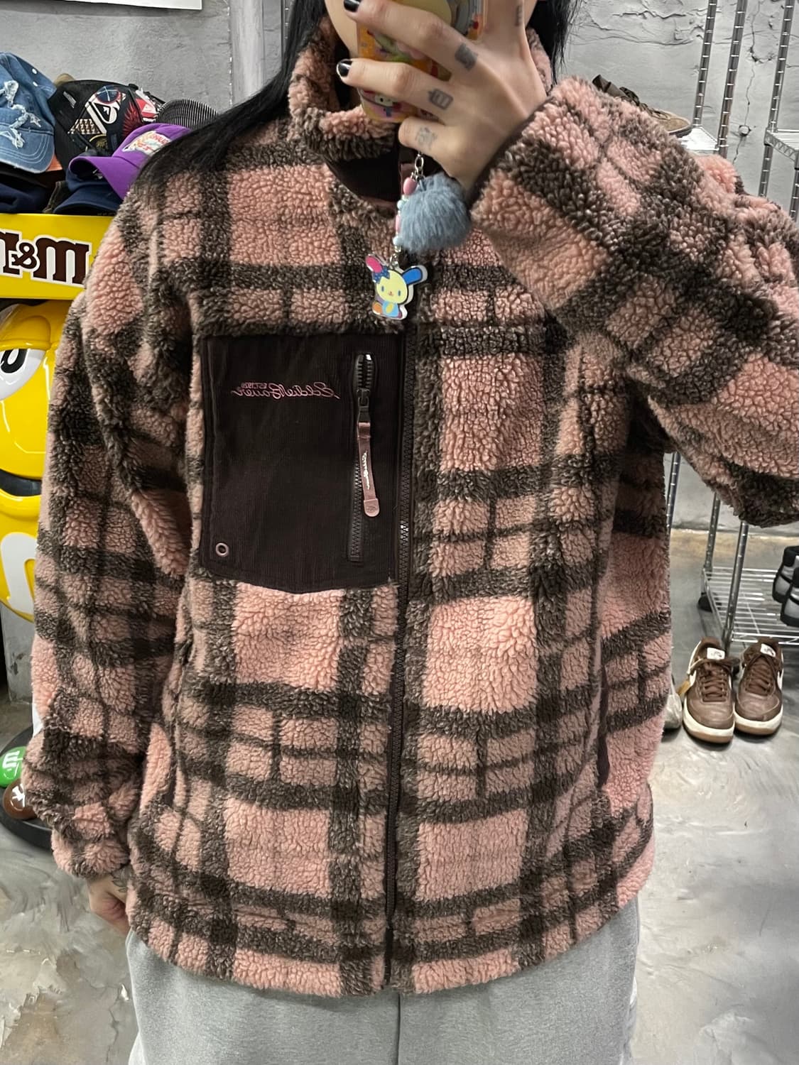 에디바우어 체크 플리스 자켓 상품이미지8