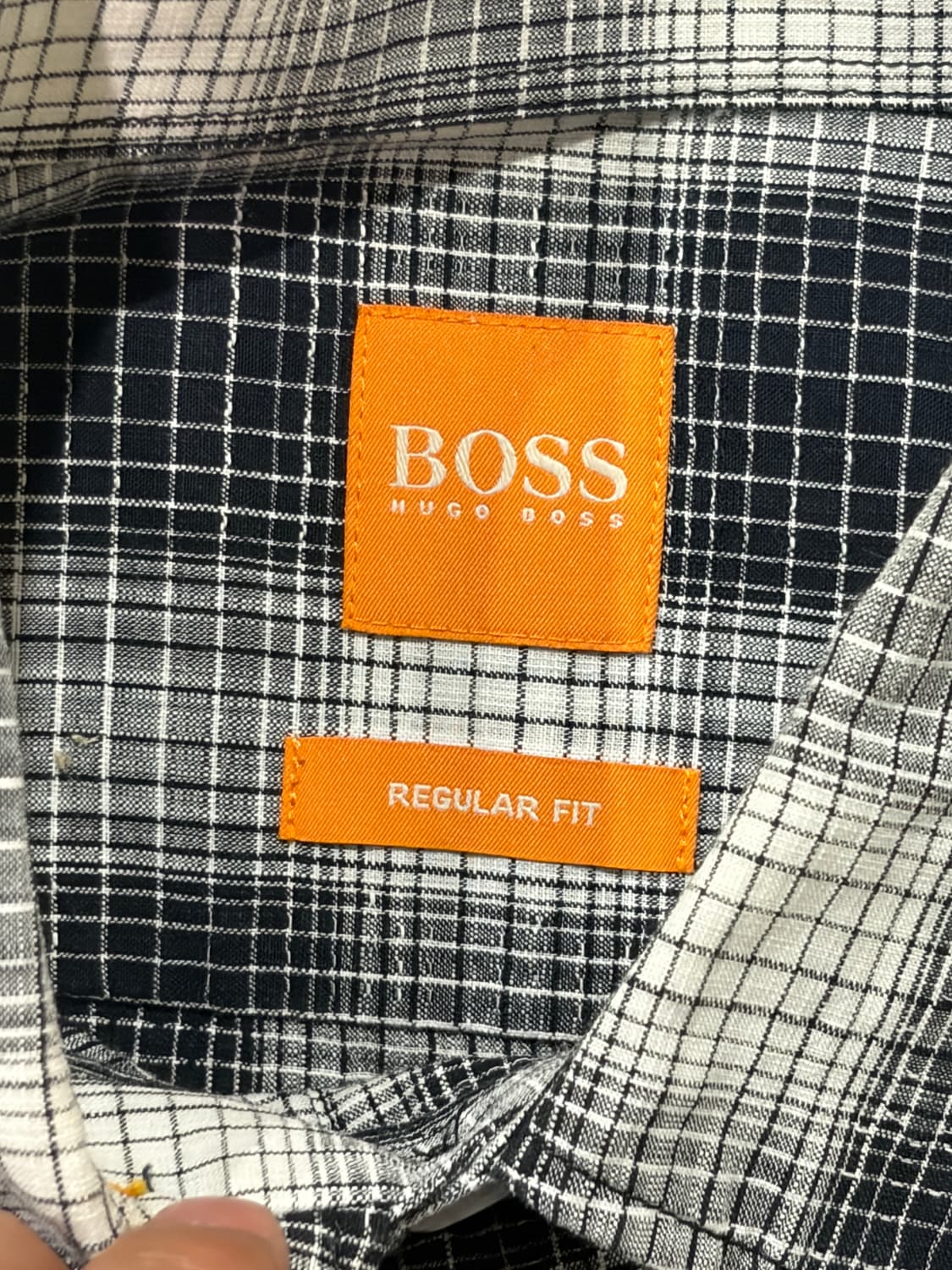 HUGO BOSS(휴고보스) 플란넬 그레이 패턴 체크 셔츠 상품이미지2