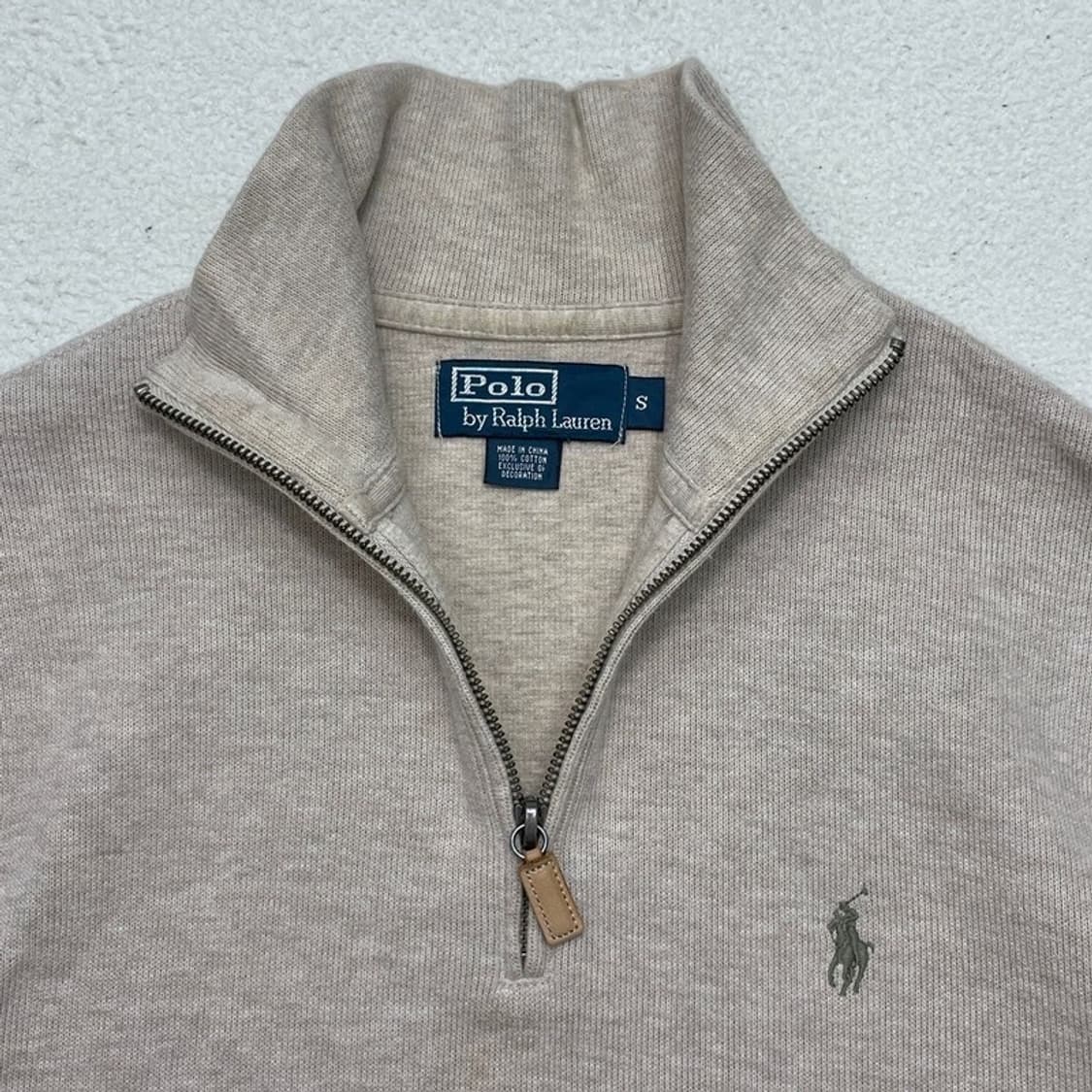 POLO RALPH LAUREN 반집업 맨투맨 베이지 S 상품이미지4
