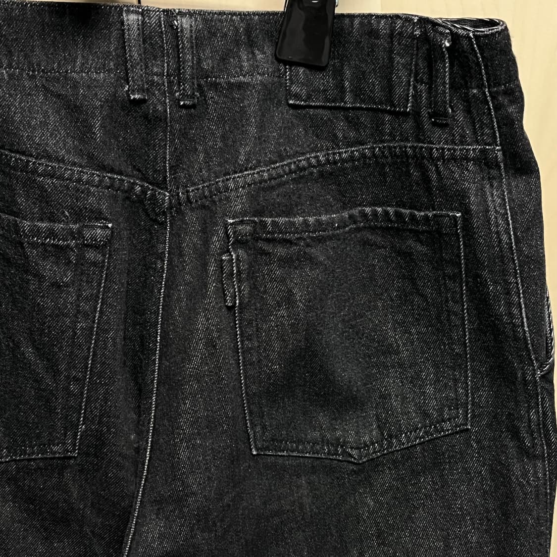 POTERY 포터리 원워시 블랙 데님 와이드 3size 상품이미지7