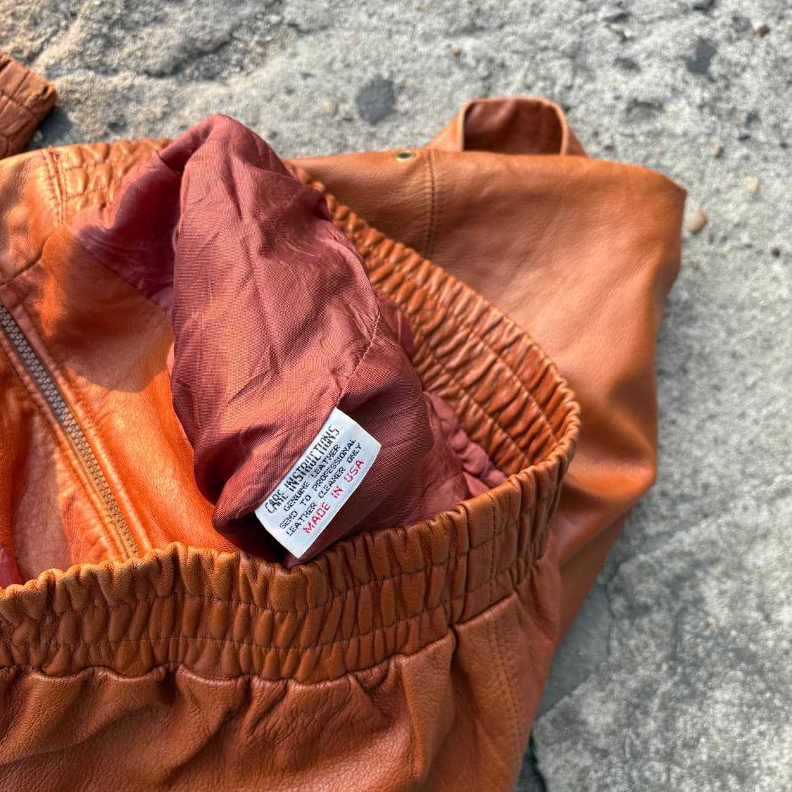 빈티지 멀티 아일렛 레더 자켓 상품이미지4