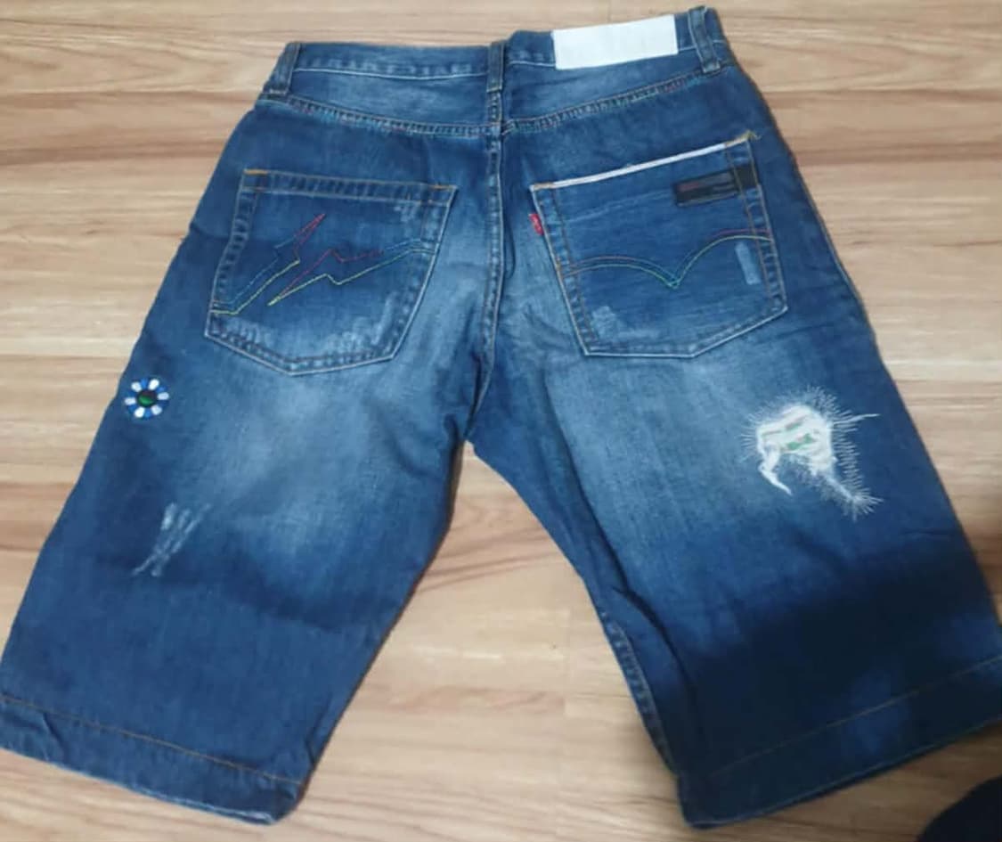 라바이스 x프래그먼츠 x 무라카미 데님반바지 30 상품이미지2