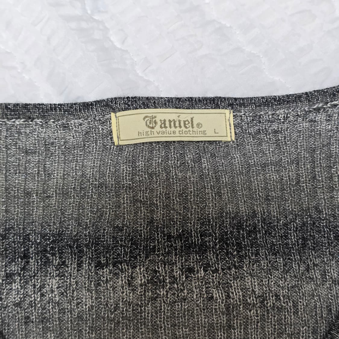 페어리그런지y2k 나나깔 스모크 스트라이프 니트슬리브 상품이미지4