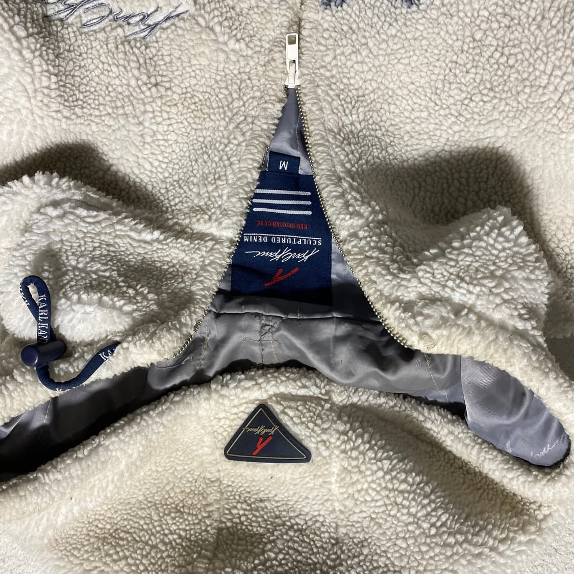 칼카니 눈꽃 패턴 플리스 후리스 후드집업 상품이미지3