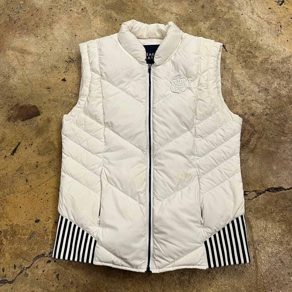 [정품/1사이즈] 파리게이츠 여성 경량 화이트 패딩 조끼 b17 상품이미지2