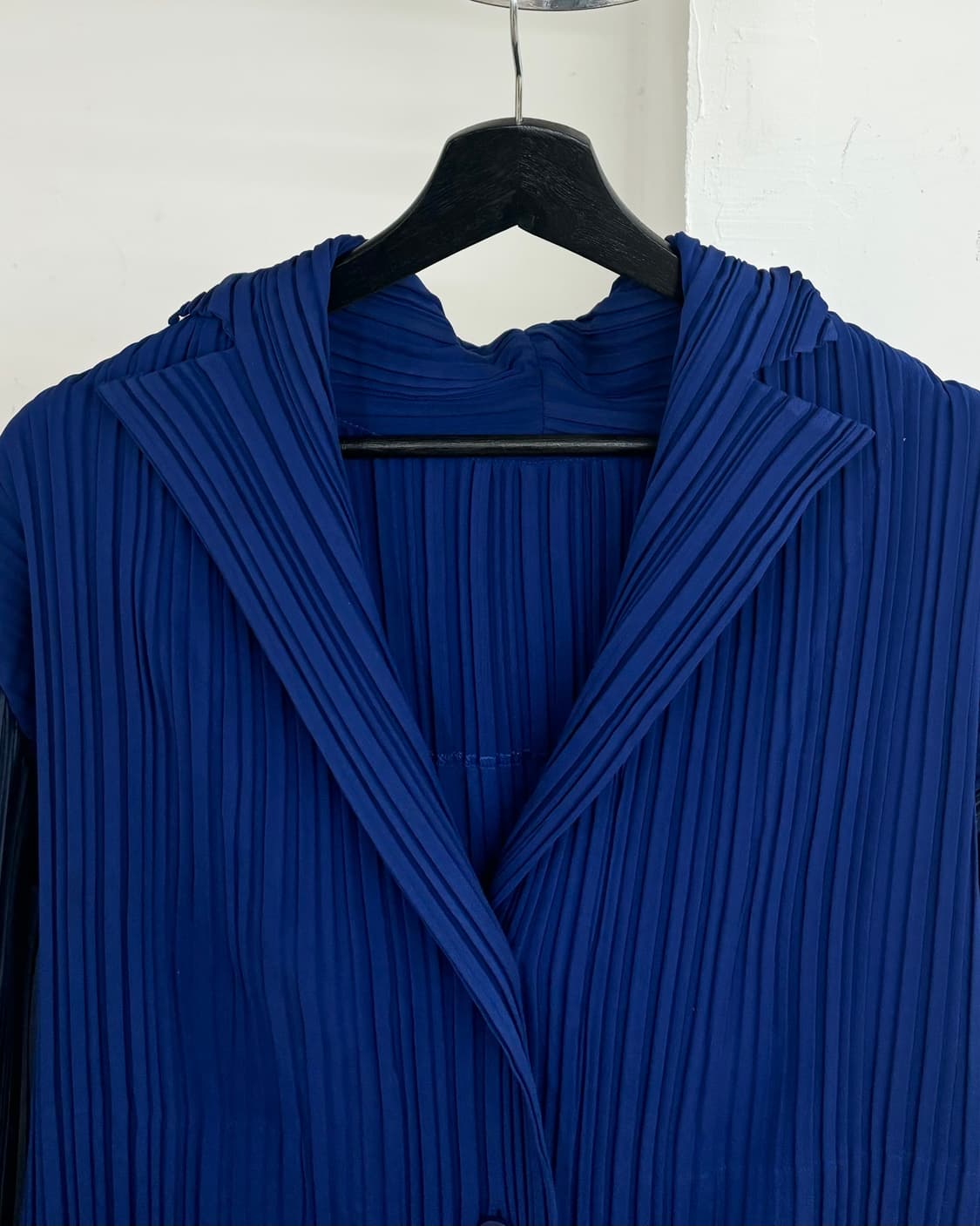 이세이 미야케 블루 플리츠 자켓 스커트 셋업 상품이미지3