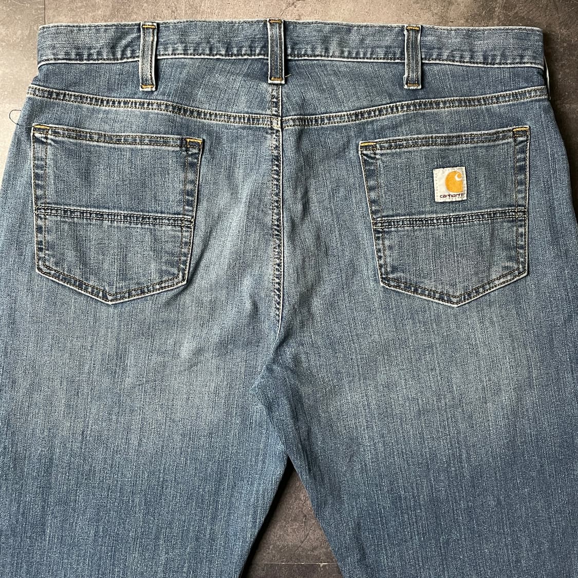 CARHARTT 칼하트 빈티지 스트레이트핏 데님 워크 팬츠 A00867 상품이미지7