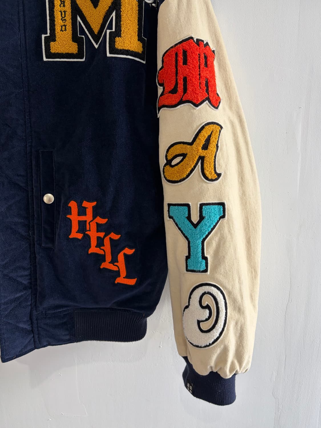 재팬 Mayo forget me net 리버시블 바시티자켓 상품이미지2