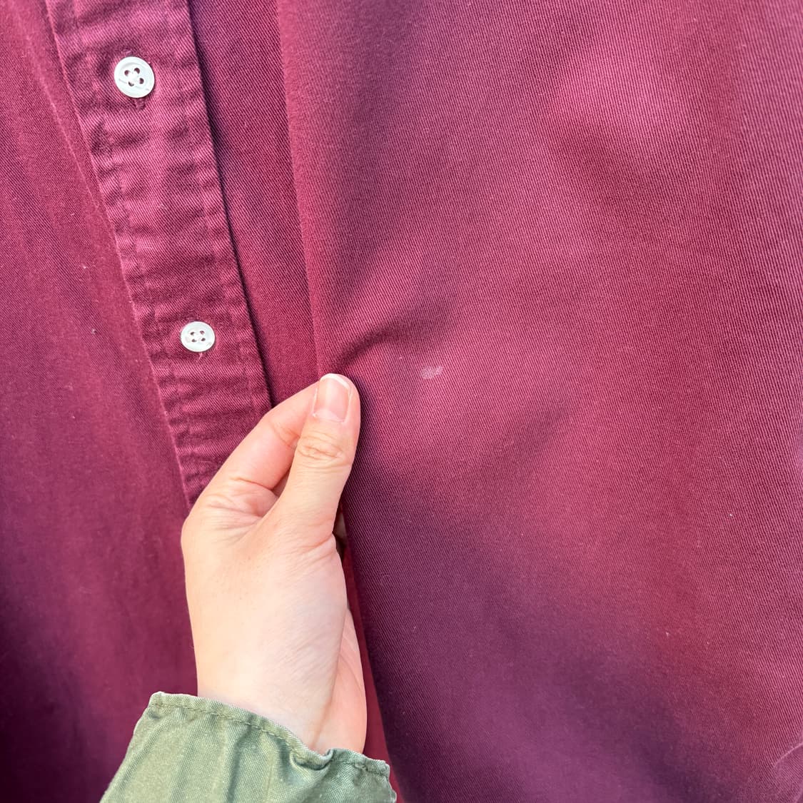 Polo 폴로 버건디 셔츠 상품이미지4