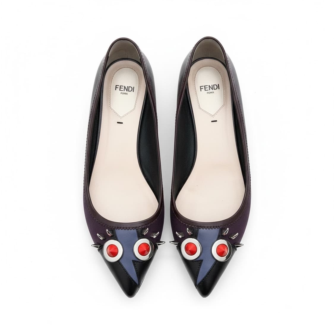 펜디 Fendi Studded Face Skimmer Flat 구두 상품이미지1