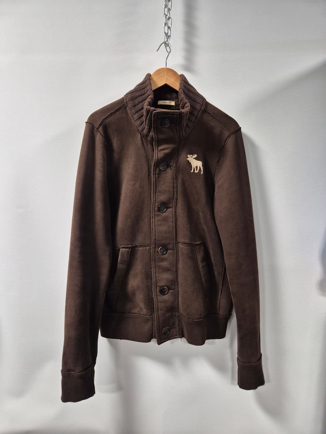 *무료배송*아베크롬비 브라운 버튼업 자켓 L사이즈 (상태A급) 상품이미지1