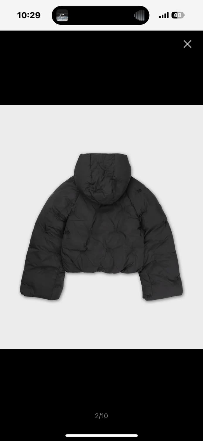 GANNI 가니 블랙 숏패딩 36사이즈 상품이미지6