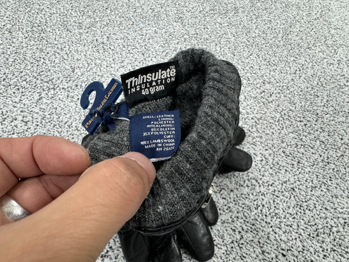 [새상품] 폴로 랄프로렌 램스킨 퀼팅장갑 상품이미지3