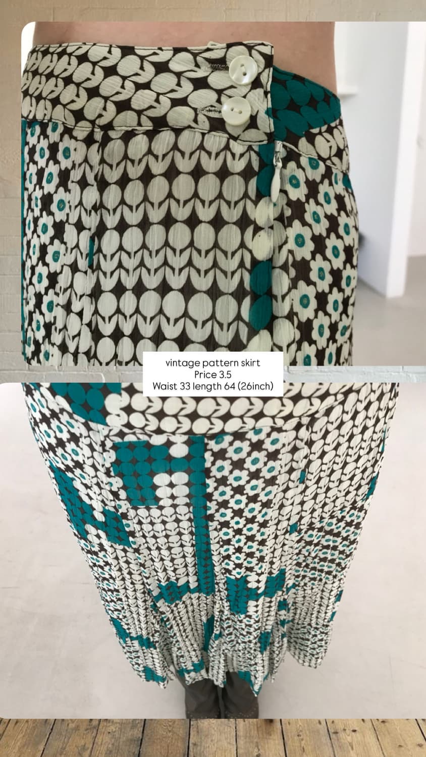 vintage pattern skirt 상품이미지10