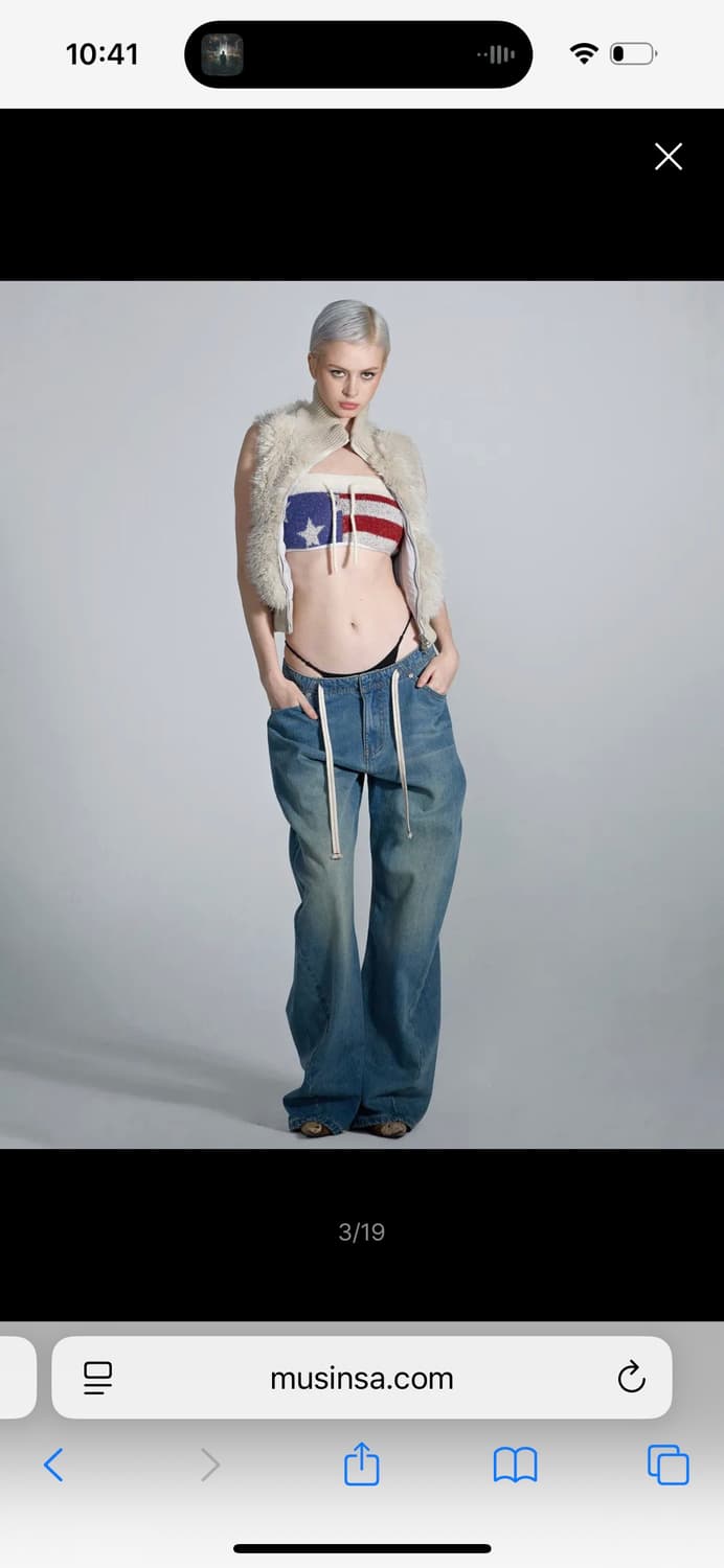 Faux Fur Zip-Up Vest Black 상품이미지2