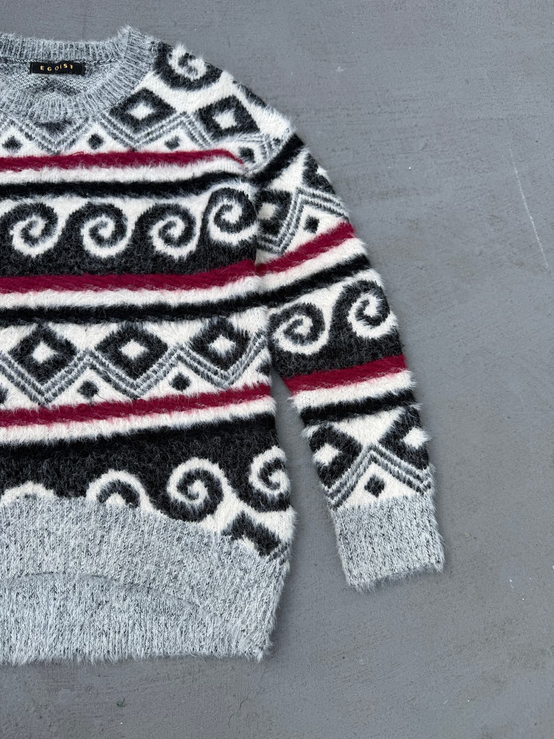 에고이스트 패턴 니트 상품이미지4