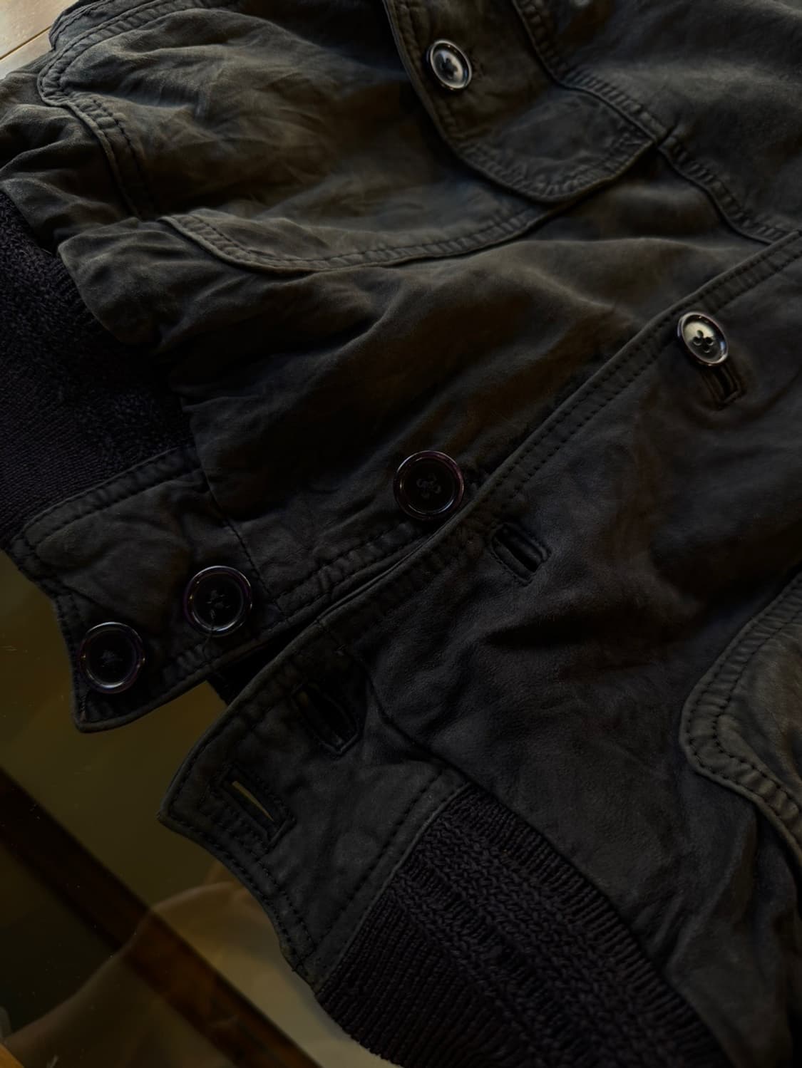 이태리 VTG 레더 해링턴 자켓 100 상품이미지9