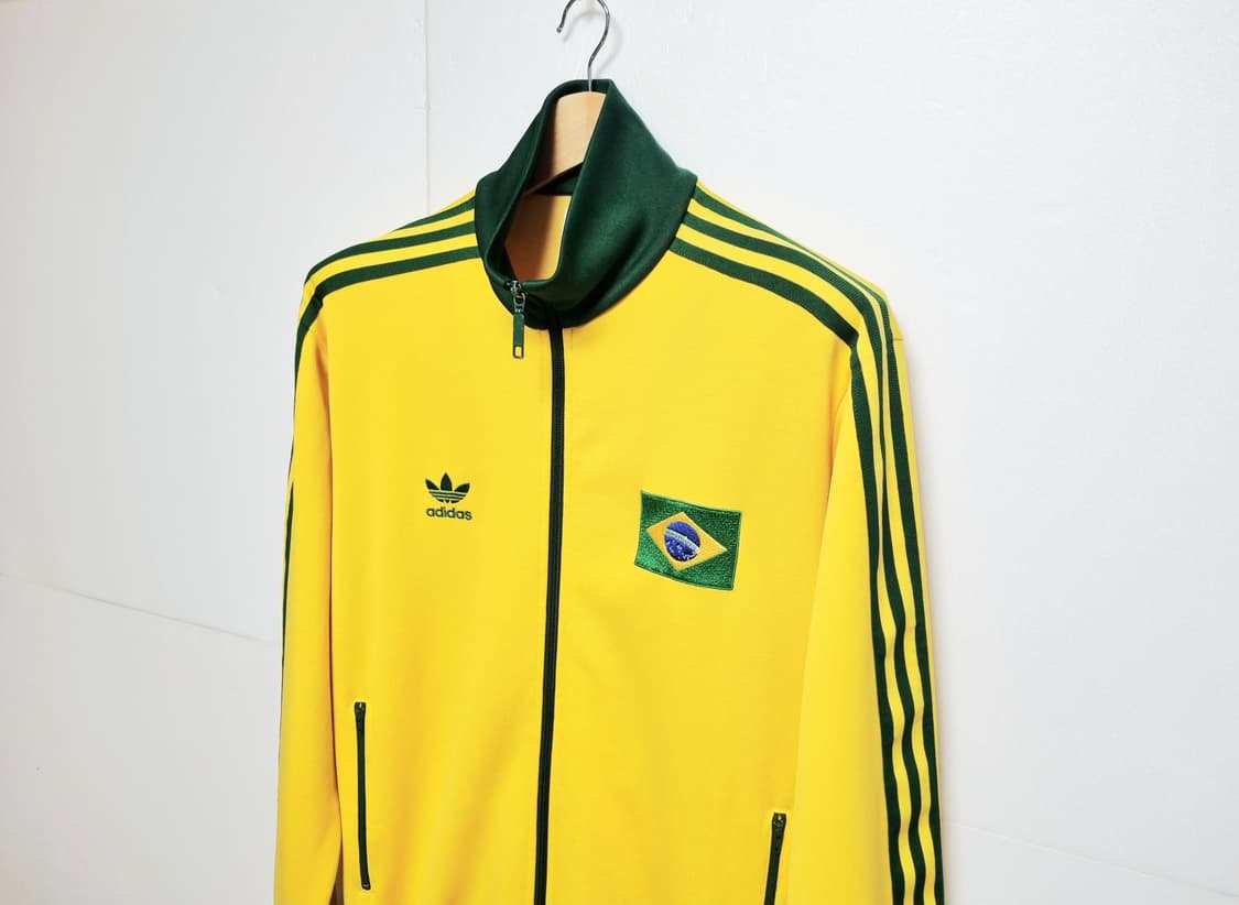 남성 빈티지 아디다스 FIFA 월드컵 브라질 불꽃 트랙탑 져지 집업 저지 상품이미지1