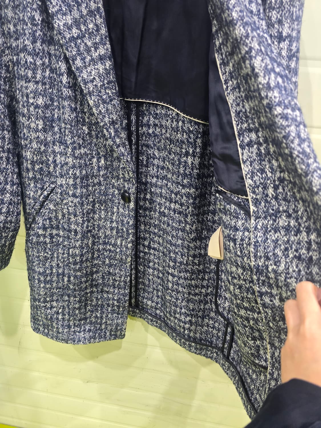 Massimo Dutti 체크 무늬 코트 S 상품이미지10