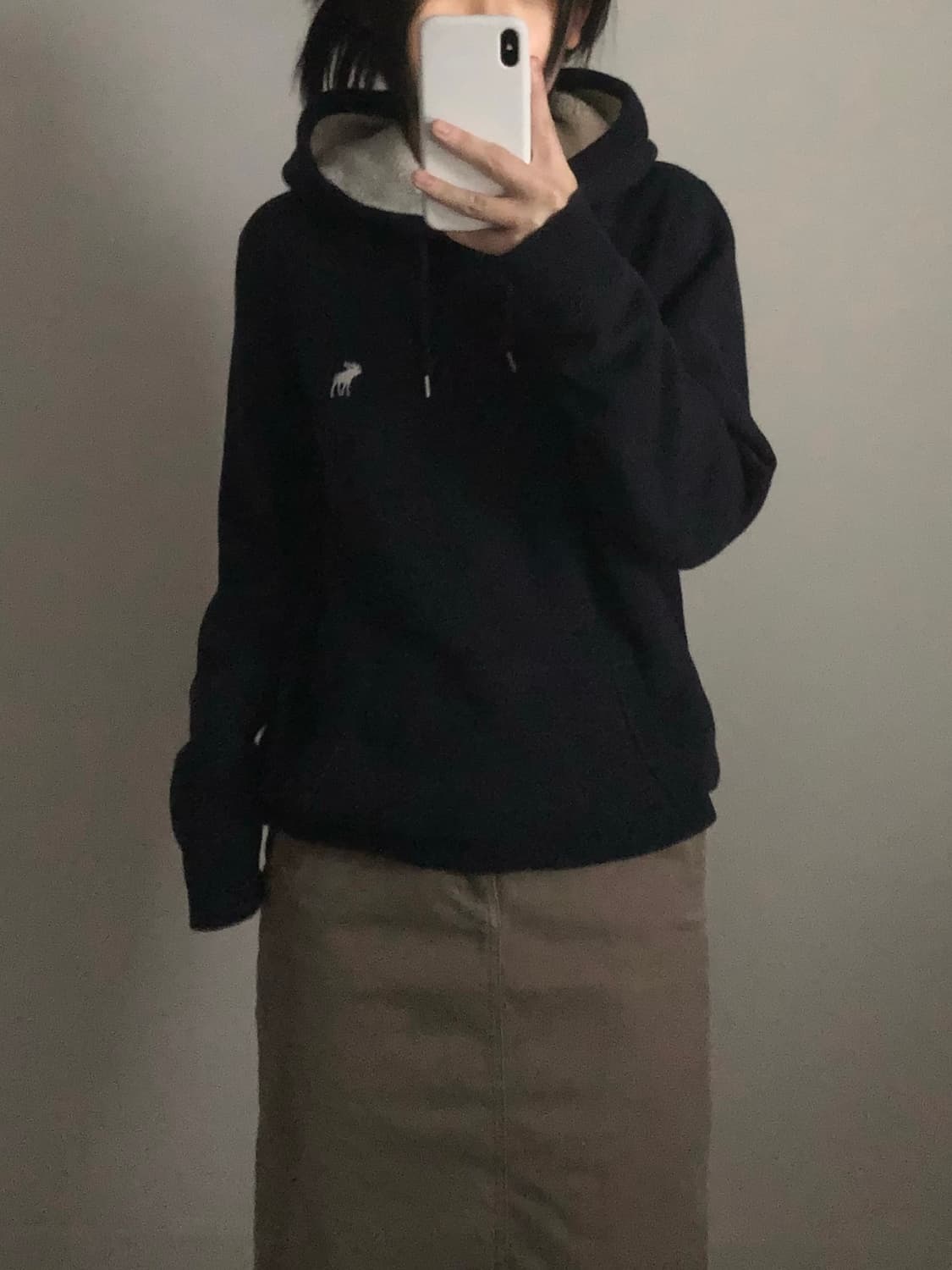 아베크롬비 순록 양털 후드티 상품이미지1