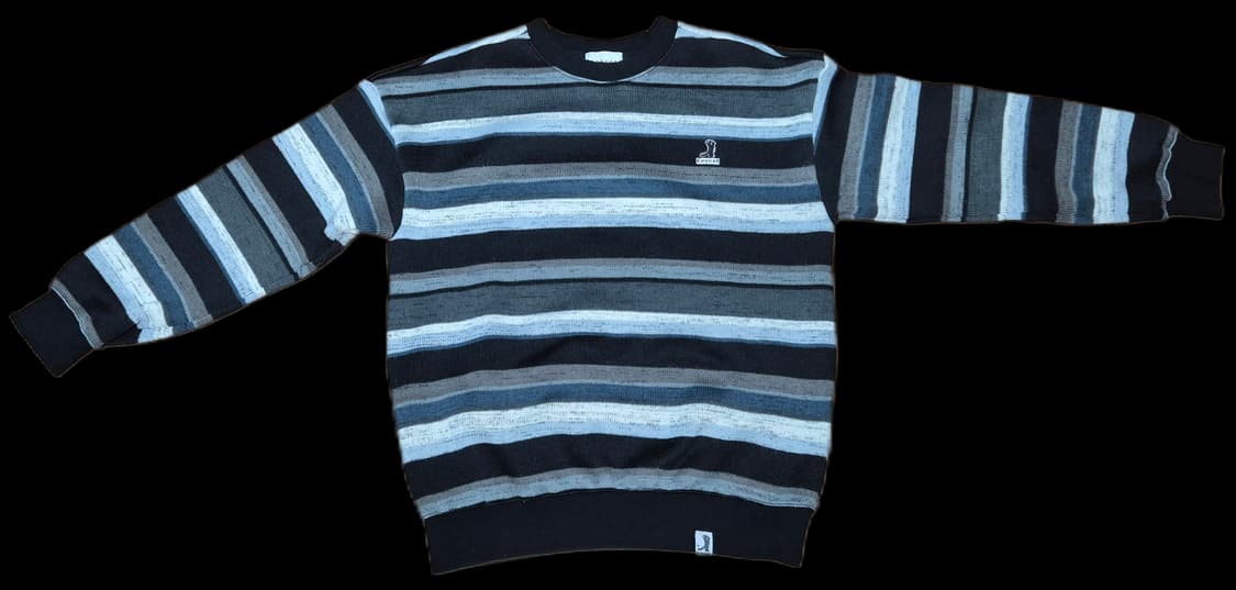 코케트 [레서팬다] 실루엣 로고 니트 스웨트셔츠 차콜 [오버핏] 21VE 상품이미지7