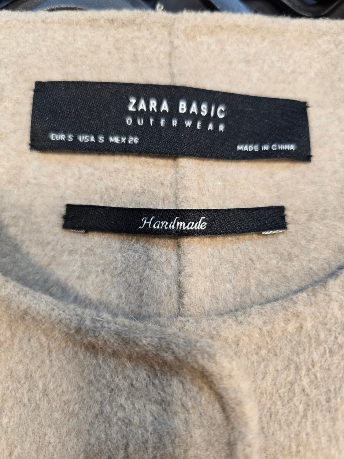 자라 베이직 핸드메이드 울 코트 S~M 상품이미지7