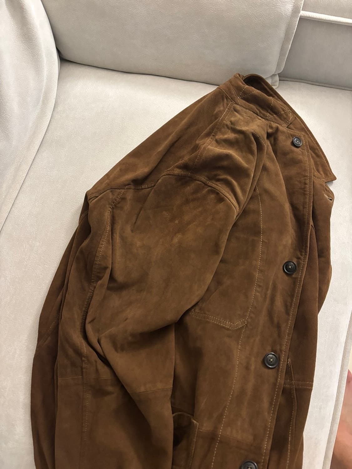 폴로 랄프로렌 염소가죽 스웨이드 스포츠 자켓 XXL 상품이미지3