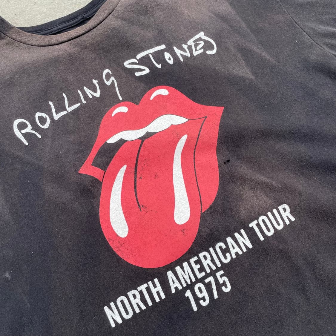롤링스톤즈 하드 페이드 빈티지 밴드티 반팔 티셔츠 상품이미지5